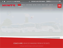 Tablet Screenshot of hunts-coaches.co.uk